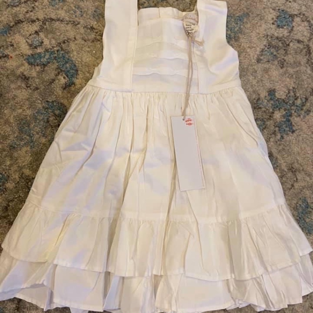 NWT Well Dressed Wolf white pleated dress